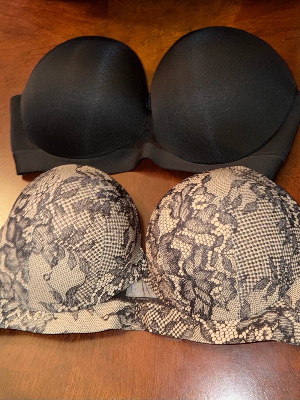 Lane Bryant Cacique Strapless Plunge multiway bra lot size 38DD